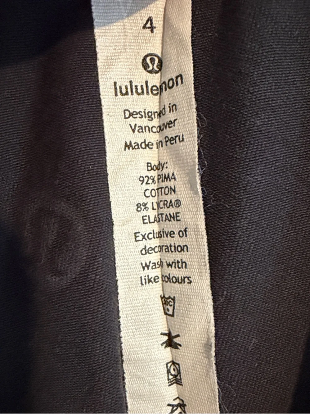 Lululemon Women’s Black Short-Sleeve Scoop Neck Top - Picture 2 of 4